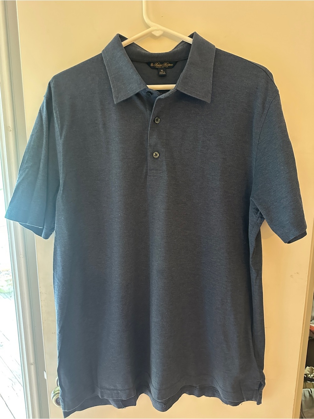 Brooks Brothers Navy Blue Short-Sleeve Polo